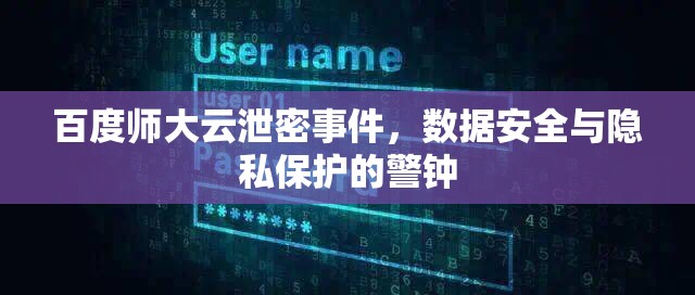 百度師大云泄密事件，數(shù)據(jù)安全與隱私保護(hù)的警鐘