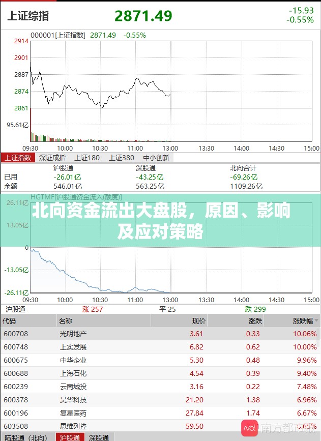 北向資金流出大盤股，原因、影響及應(yīng)對策略