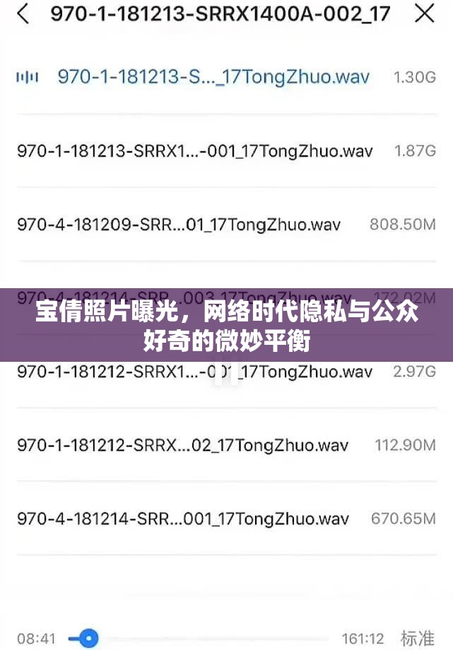 寶倩照片曝光，網(wǎng)絡(luò)時代隱私與公眾好奇的微妙平衡