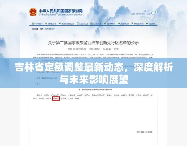 吉林省定額調(diào)整最新動態(tài)，深度解析與未來影響展望