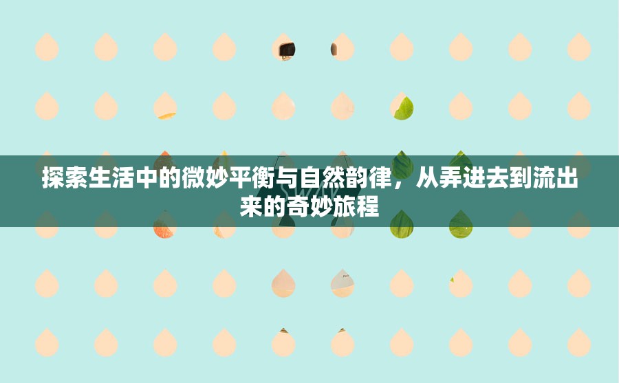 探索生活中的微妙平衡與自然韻律，從弄進(jìn)去到流出來的奇妙旅程