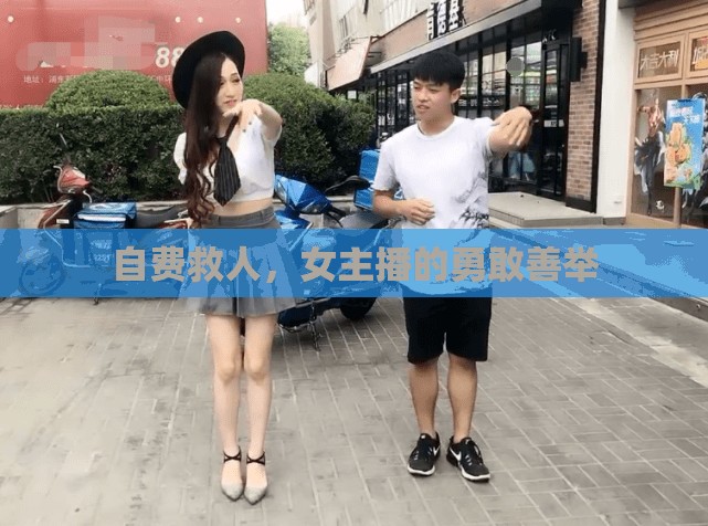 自費救人，女主播的勇敢善舉