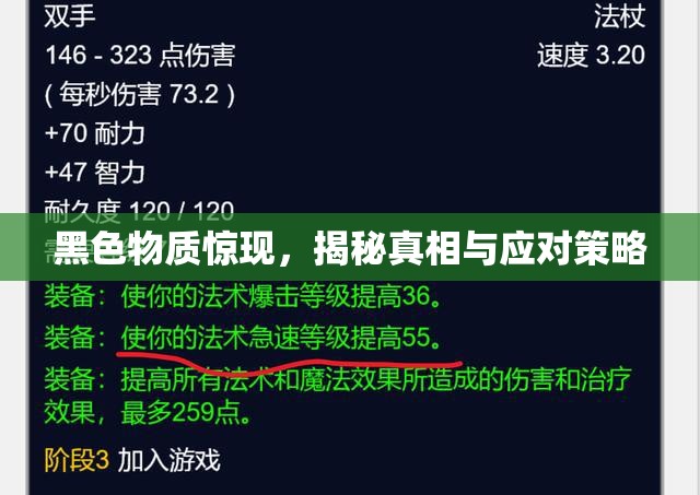 黑色物質(zhì)驚現(xiàn)，揭秘真相與應(yīng)對策略