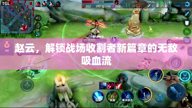 趙云，解鎖戰(zhàn)場收割者新篇章的無敵吸血流