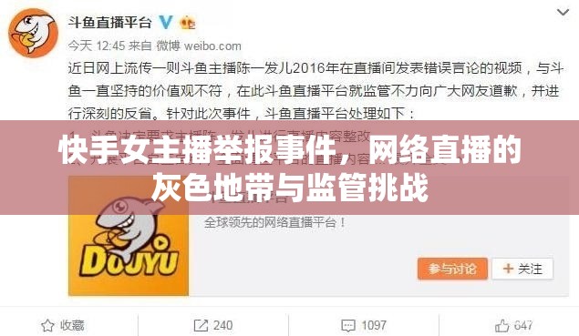 快手女主播舉報事件，網(wǎng)絡(luò)直播的灰色地帶與監(jiān)管挑戰(zhàn)