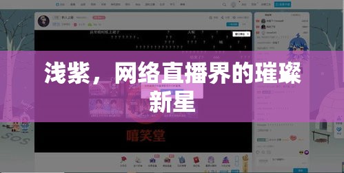 淺紫，網(wǎng)絡(luò)直播界的璀璨新星