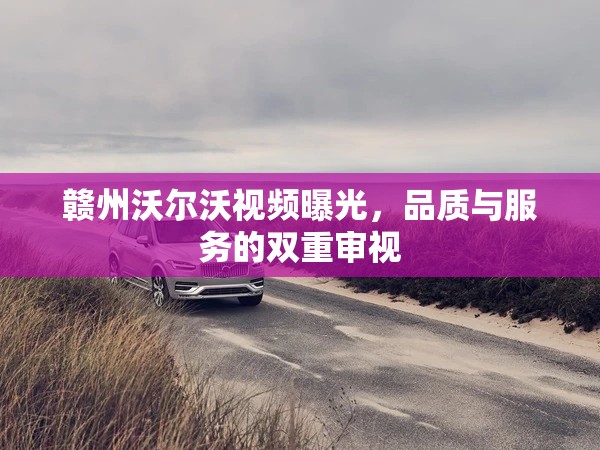 贛州沃爾沃視頻曝光，品質(zhì)與服務(wù)的雙重審視