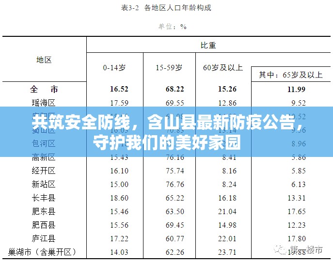 共筑安全防線，含山縣最新防疫公告，守護我們的美好家園