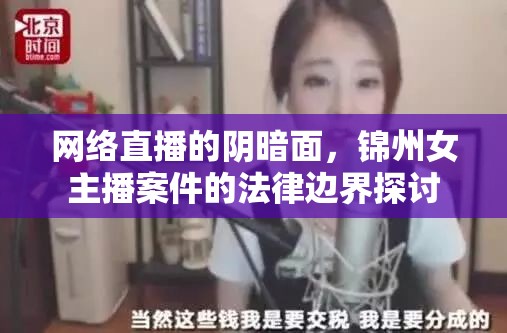 網(wǎng)絡(luò)直播的陰暗面，錦州女主播案件的法律邊界探討