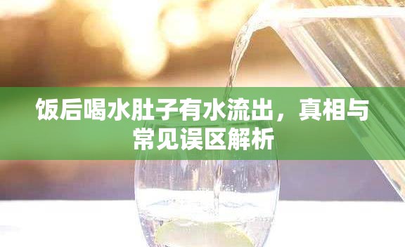 飯后喝水肚子有水流出，真相與常見誤區(qū)解析