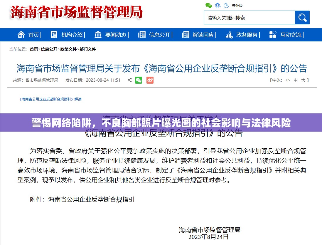 警惕網(wǎng)絡(luò)陷阱，不良胸部照片曝光圖的社會(huì)影響與法律風(fēng)險(xiǎn)