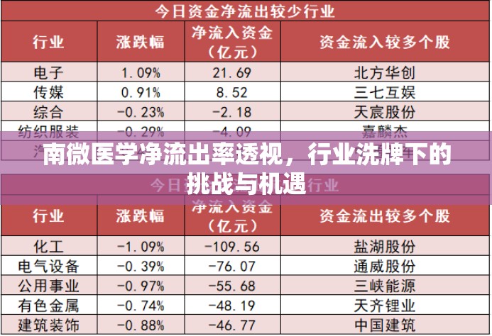南微醫(yī)學(xué)凈流出率透視，行業(yè)洗牌下的挑戰(zhàn)與機遇