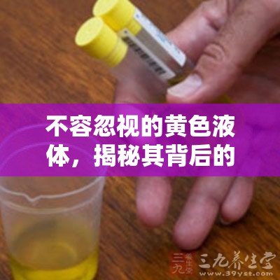 不容忽視的黃色液體，揭秘其背后的健康警示