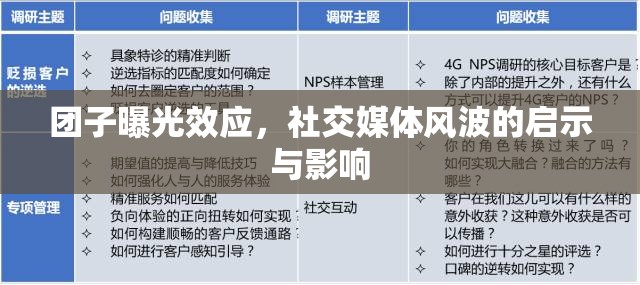 團(tuán)子曝光效應(yīng)，社交媒體風(fēng)波的啟示與影響