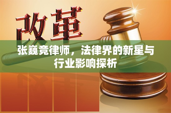 張巍競(jìng)律師，法律界的新星與行業(yè)影響探析