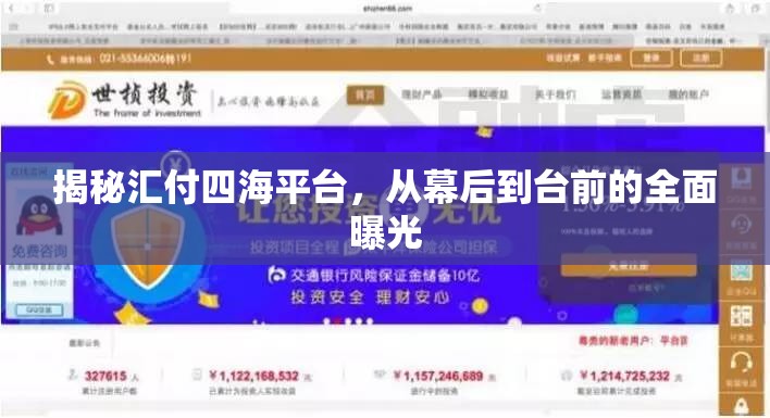 揭秘匯付四海平臺，從幕后到臺前的全面曝光