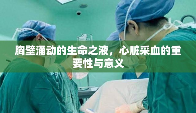 胸壁涌動(dòng)的生命之液，心臟采血的重要性與意義
