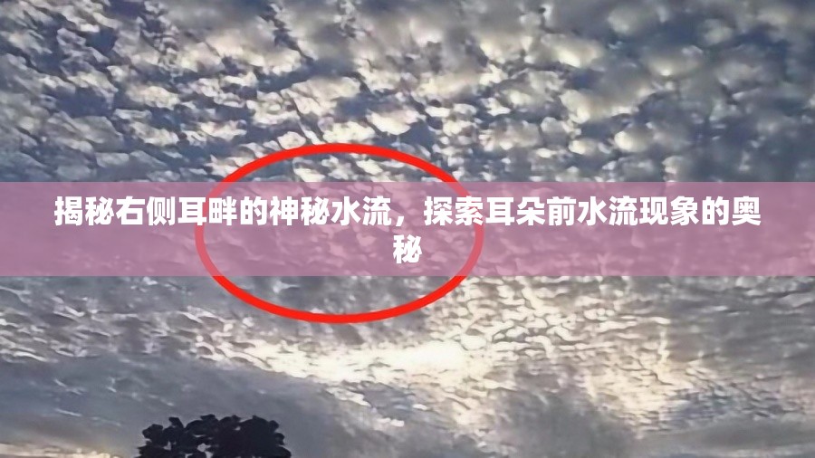 揭秘右側(cè)耳畔的神秘水流，探索耳朵前水流現(xiàn)象的奧秘