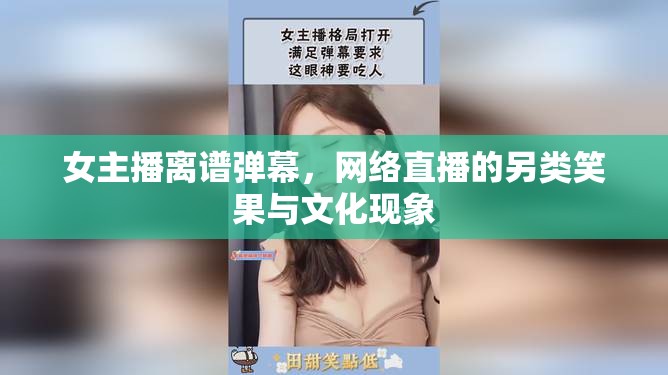 女主播離譜彈幕，網(wǎng)絡直播的另類笑果與文化現(xiàn)象