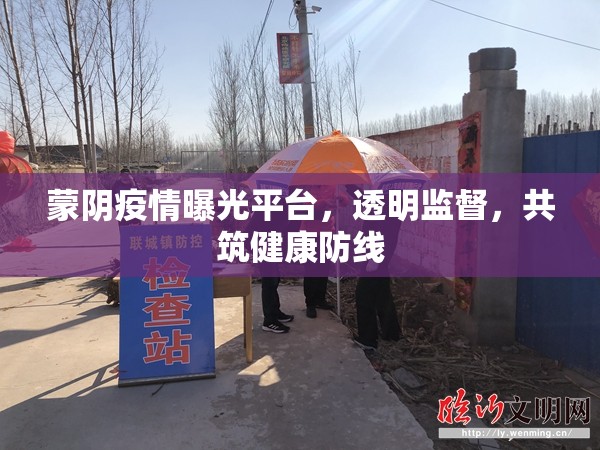 蒙陰疫情曝光平臺(tái)，透明監(jiān)督，共筑健康防線