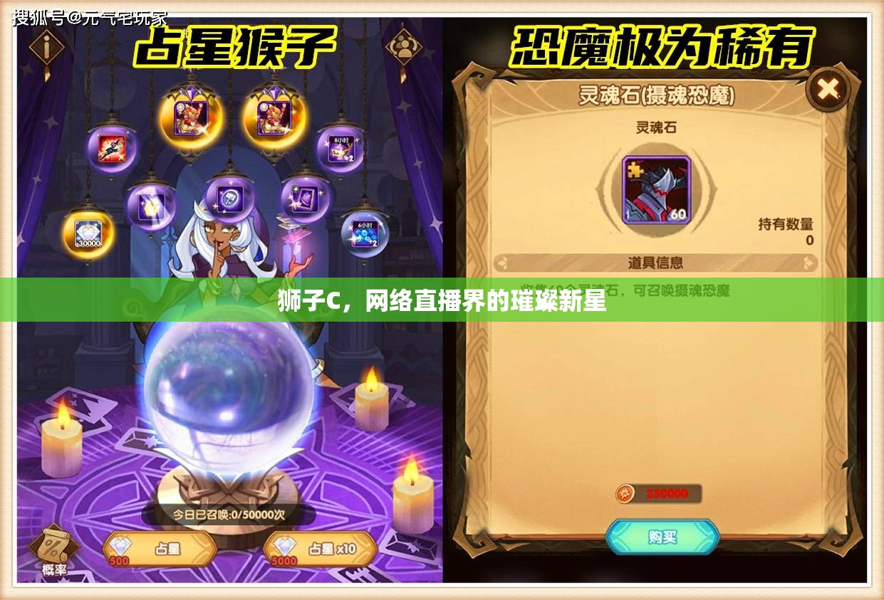 獅子C，網(wǎng)絡(luò)直播界的璀璨新星