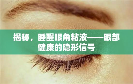 揭秘，睡醒眼角粘液——眼部健康的隱形信號(hào)