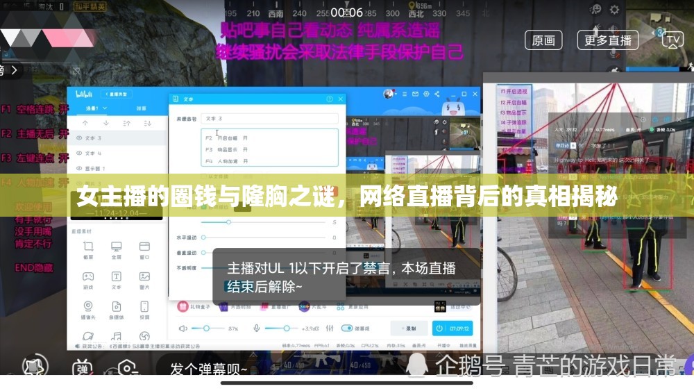 女主播的圈錢與隆胸之謎，網(wǎng)絡(luò)直播背后的真相揭秘