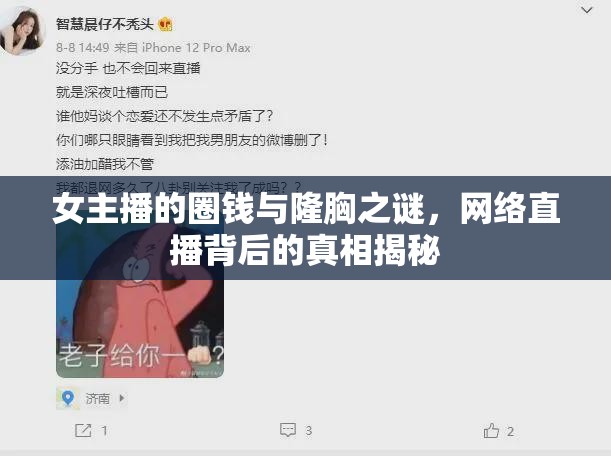 女主播的圈錢與隆胸之謎，網(wǎng)絡(luò)直播背后的真相揭秘