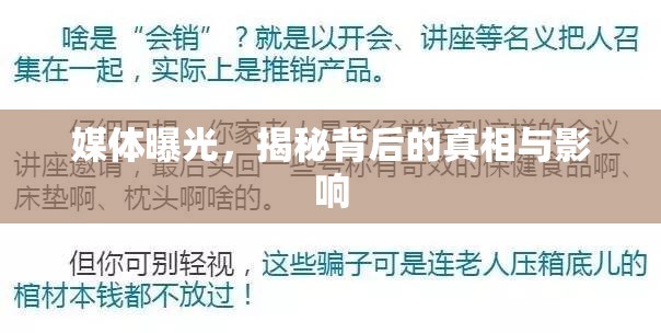 媒體曝光，揭秘背后的真相與影響