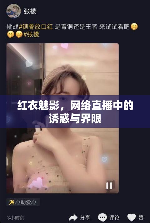 紅衣魅影，網(wǎng)絡(luò)直播中的誘惑與界限