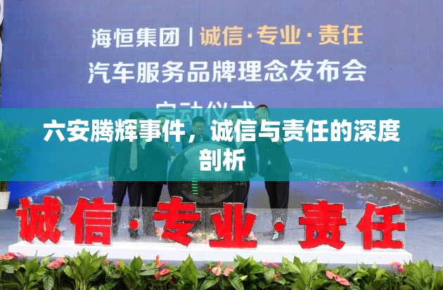 六安騰輝事件，誠信與責(zé)任的深度剖析