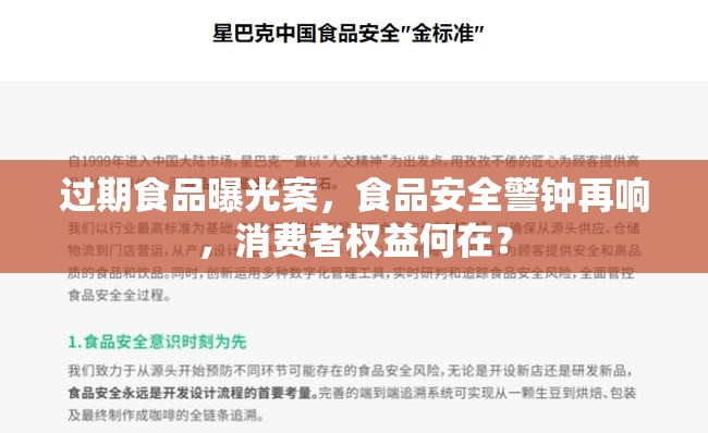 過期食品曝光案，食品安全警鐘再響，消費者權益何在？