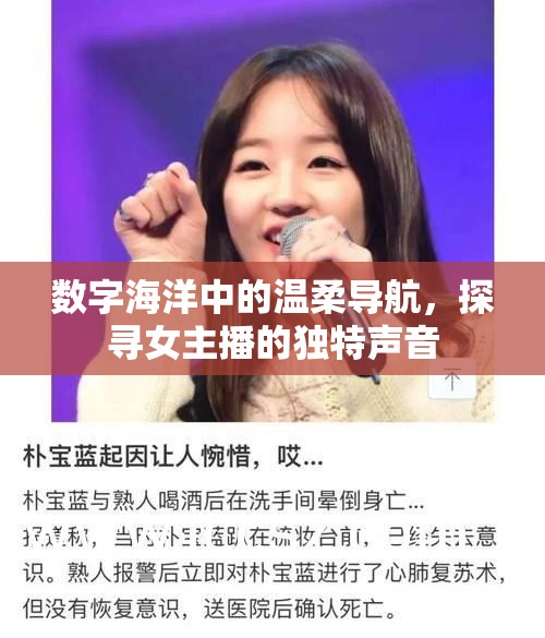 數(shù)字海洋中的溫柔導(dǎo)航，探尋女主播的獨特聲音