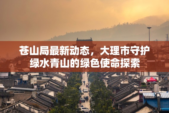 蒼山局最新動(dòng)態(tài)，大理市守護(hù)綠水青山的綠色使命探索