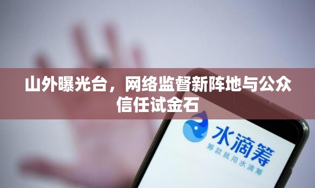 山外曝光臺(tái)，網(wǎng)絡(luò)監(jiān)督新陣地與公眾信任試金石