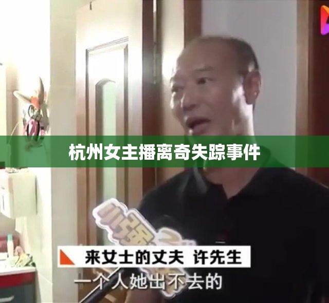 杭州女主播離奇失蹤事件