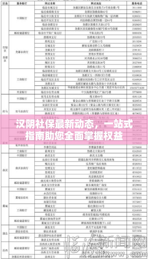 漢陰社保最新動(dòng)態(tài)，一站式指南助您全面掌握權(quán)益