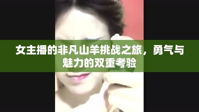 女主播的非凡山羊挑戰(zhàn)之旅，勇氣與魅力的雙重考驗