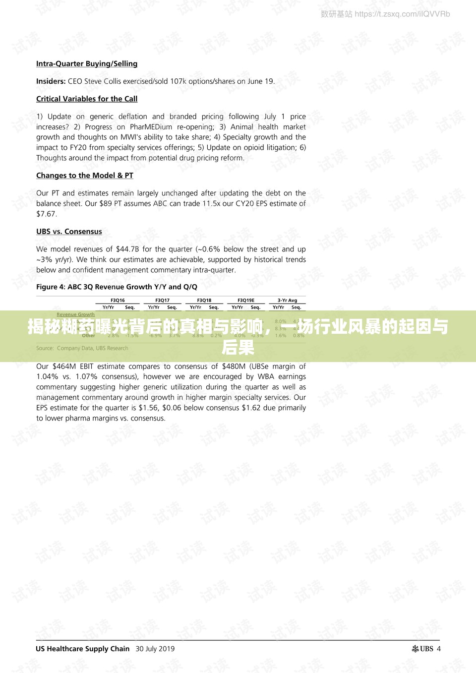 揭秘糊藥曝光背后的真相與影響，一場行業(yè)風暴的起因與后果