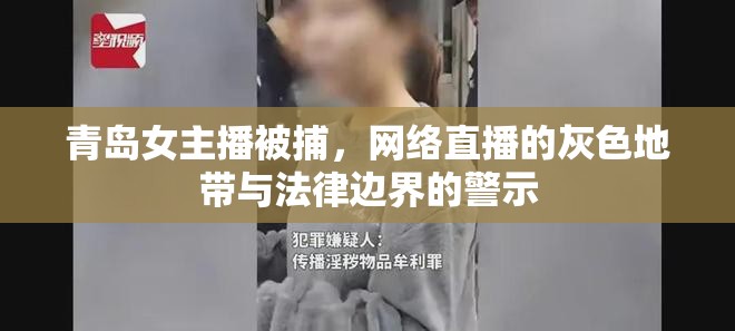 青島女主播被捕，網(wǎng)絡(luò)直播的灰色地帶與法律邊界的警示