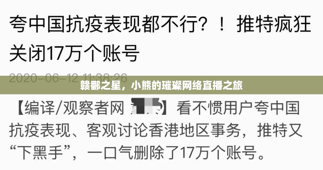 贛鄱之星，小熊的璀璨網(wǎng)絡直播之旅