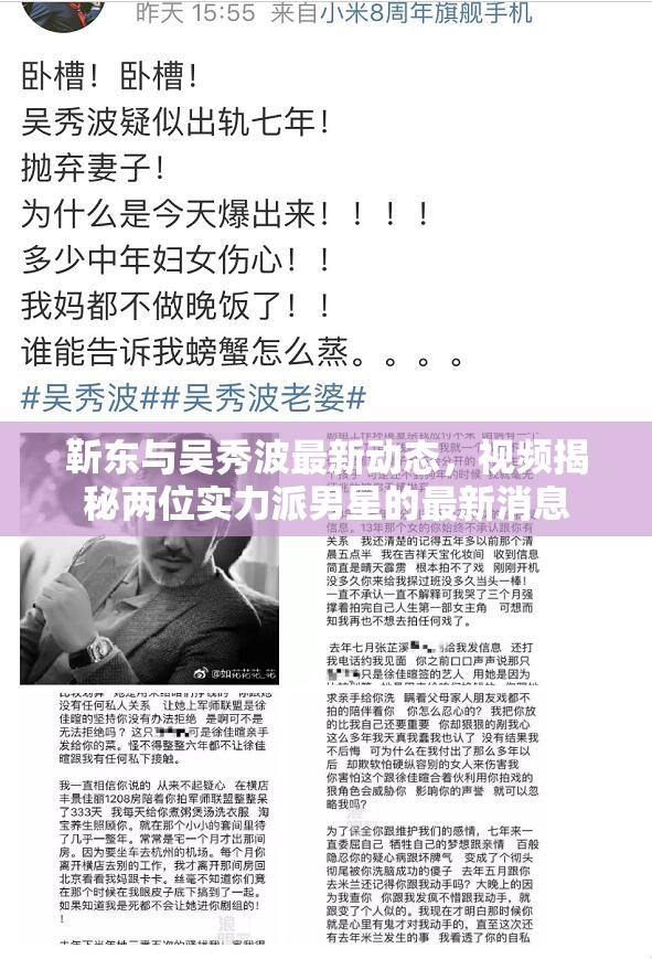 靳東與吳秀波最新動(dòng)態(tài)，視頻揭秘兩位實(shí)力派男星的最新消息