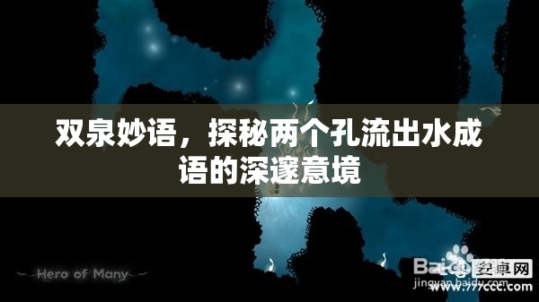 雙泉妙語，探秘兩個孔流出水成語的深邃意境