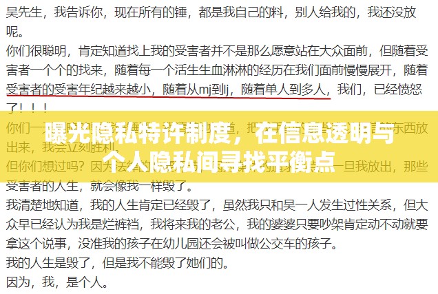 曝光隱私特許制度，在信息透明與個(gè)人隱私間尋找平衡點(diǎn)