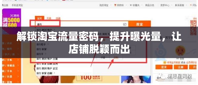 解鎖淘寶流量密碼，提升曝光量，讓店鋪脫穎而出