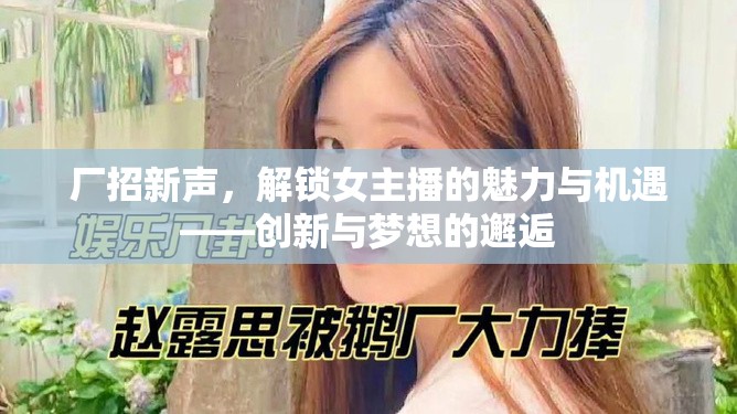 廠(chǎng)招新聲，解鎖女主播的魅力與機(jī)遇——?jiǎng)?chuàng)新與夢(mèng)想的邂逅