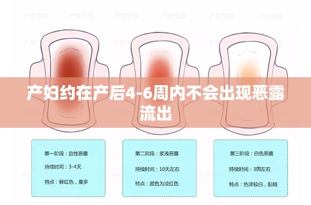 產(chǎn)婦約在產(chǎn)后4-6周內(nèi)不會出現(xiàn)惡露流出