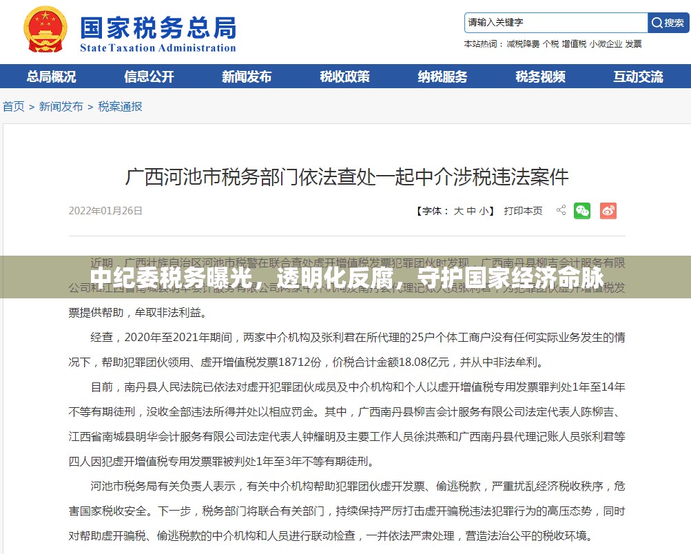 中紀委稅務曝光，透明化反腐，守護國家經(jīng)濟命脈