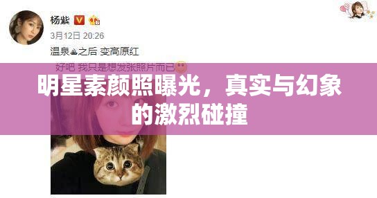 明星素顏照曝光，真實與幻象的激烈碰撞