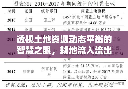 透視土地資源動(dòng)態(tài)平衡的智慧之眼，耕地流入流出統(tǒng)計(jì)